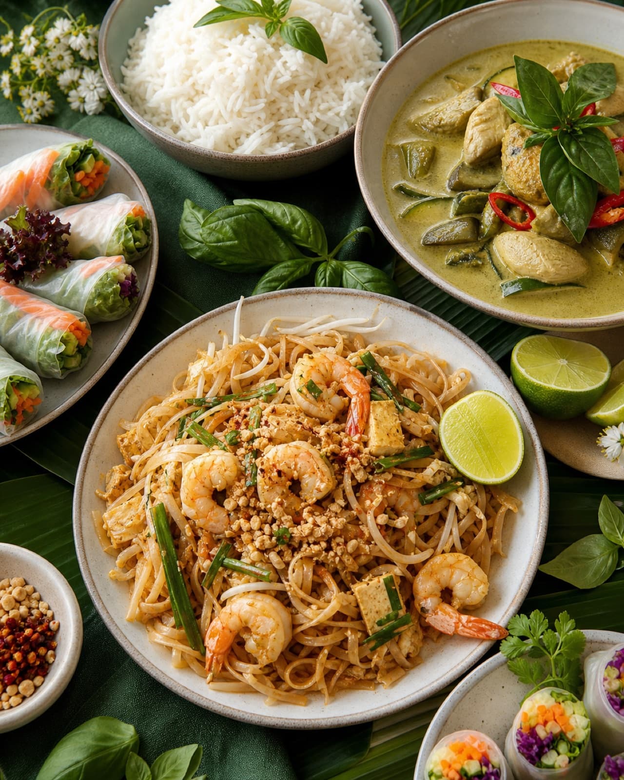 Thai catering for Toronto workplaces menu spread
